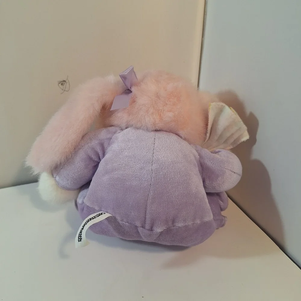 Commonwealth pink plush bunny rabbit slippers purple pjs jellybean blanket